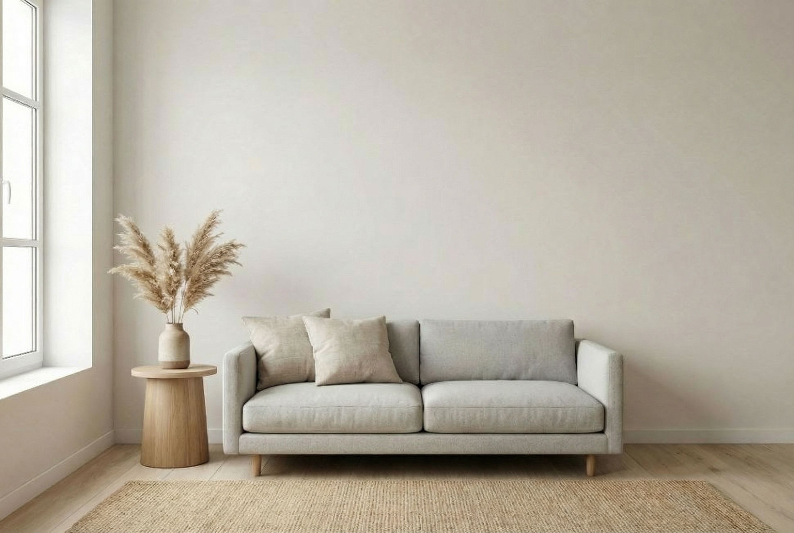 Modern living room with sofa